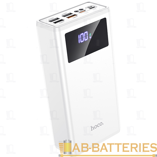 Внешний аккумулятор HOCO J78A 40000mAh 3.0A 4USB/Lightning/Type-C белый (1/18)