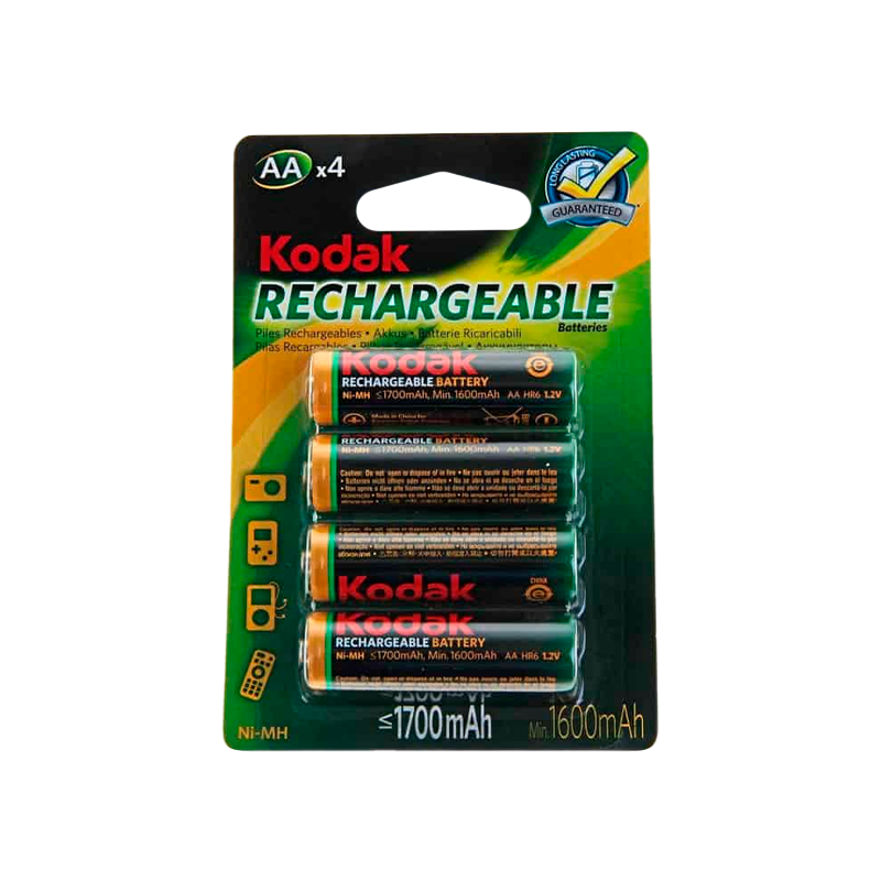 Аккумулятор бытовой Kodak HR6 AA BL4 NI-MH 1700mAh (4/80/640/19200)