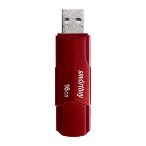 Флеш-накопитель Smartbuy Clue 16GB USB2.0 пластик бургунди