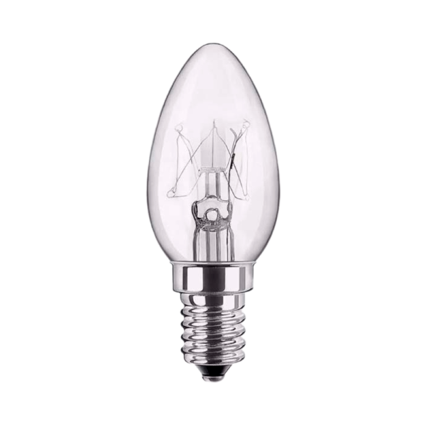 Лампа накаливания Эвапром Е12 15W 220-240V свеча для холодильников прозрачная (1/50)