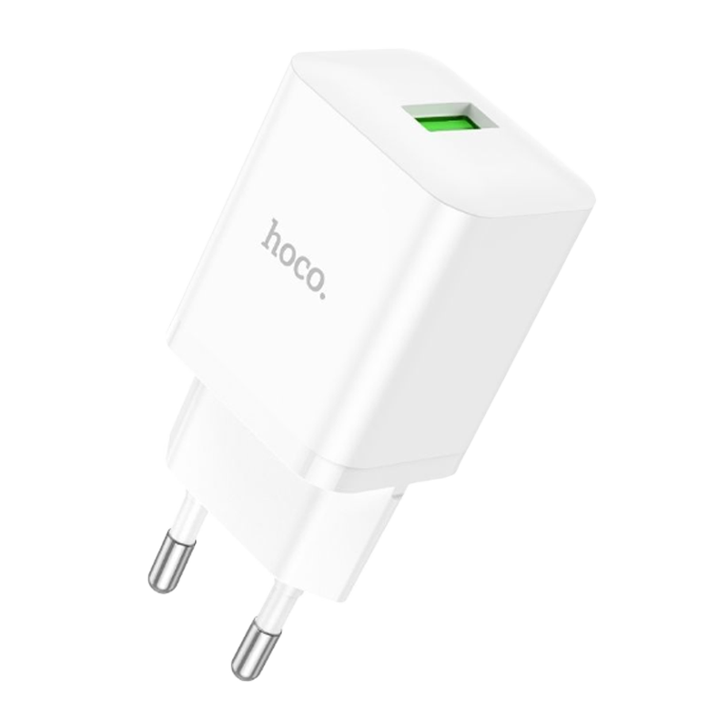 Сетевое З/У HOCO N26 1USB 18W QC3.0 белый (1/13/130)
