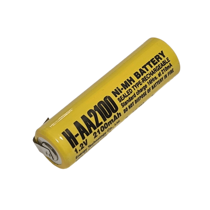 Аккумулятор ET H-AA2100-T 2100мАч, 2-ножки, горизонтальный монтаж,&nbsp;&nbsp;NI-Mh, 1.2В Low Self Discharge