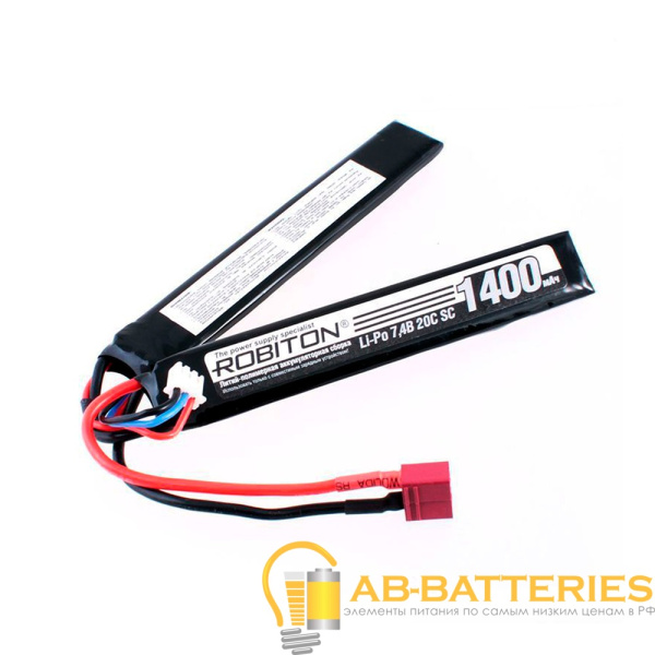 Аккумуляторная сборка ROBITON LP-STN2-1400 Lipo 7.4В 1400мАч (1/50)