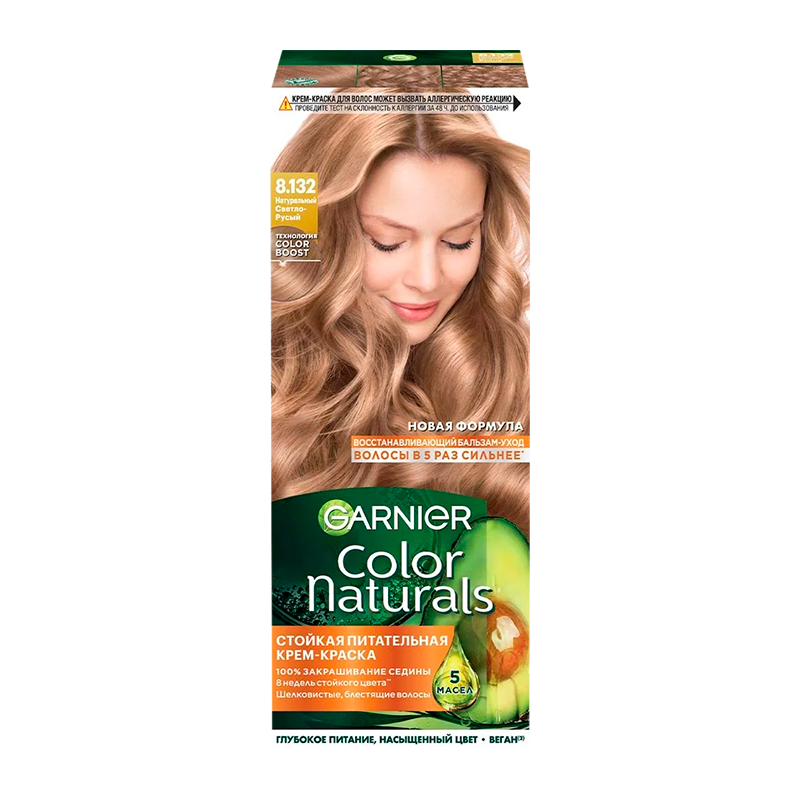 Краска для волос GARNIER Color Naturals 110мл 8.132 Натур. светло-русый (1/12)