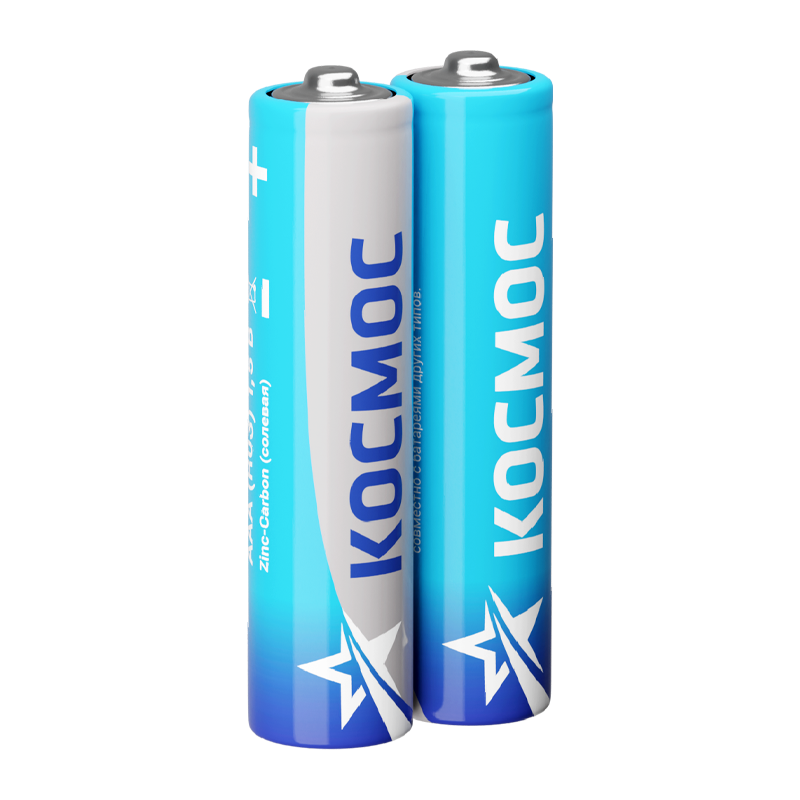 Батарейка Космос R03 AAA BOX60 Zinc Carbon 1.5V (2/4/60/600) 