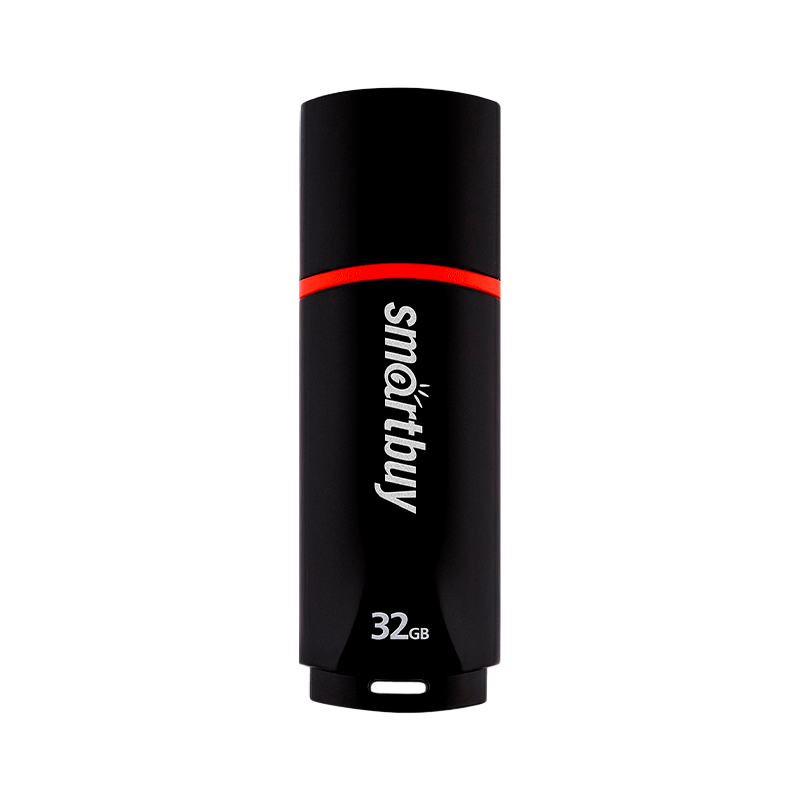Флеш-накопитель Smartbuy Crown Compact 32GB USB2.0 пластик черный
