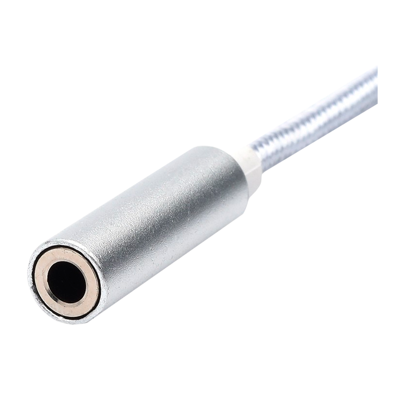 Переходник AUX Atcom AT2809 Type-C (m)-Jack 3.5mm (f) серебряный (1/600)