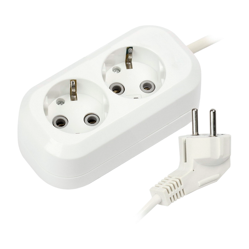 Удлинитель Smartbuy 2р.С/З 16A 3.0м белый (1/40)