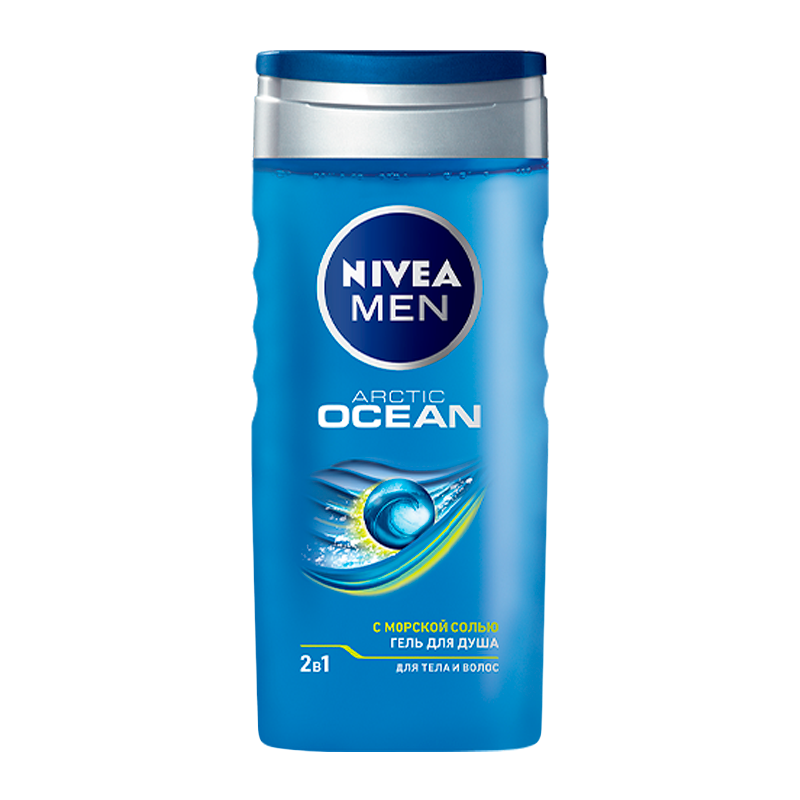 Гель для душа мужской Nivea Arctic Ocean 2 в 1 250мл (1/12)