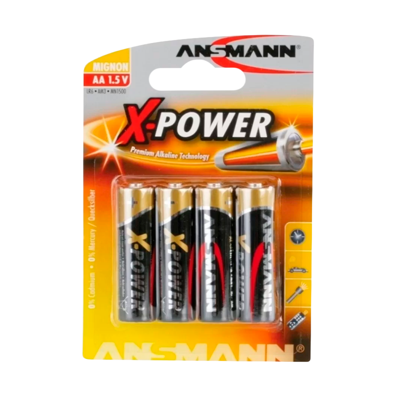 Батарейка ANSMANN X-POWER LR6 BL4