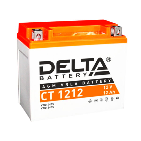 #Аккумулятор для мототехники Delta CT 1212 (1/6)