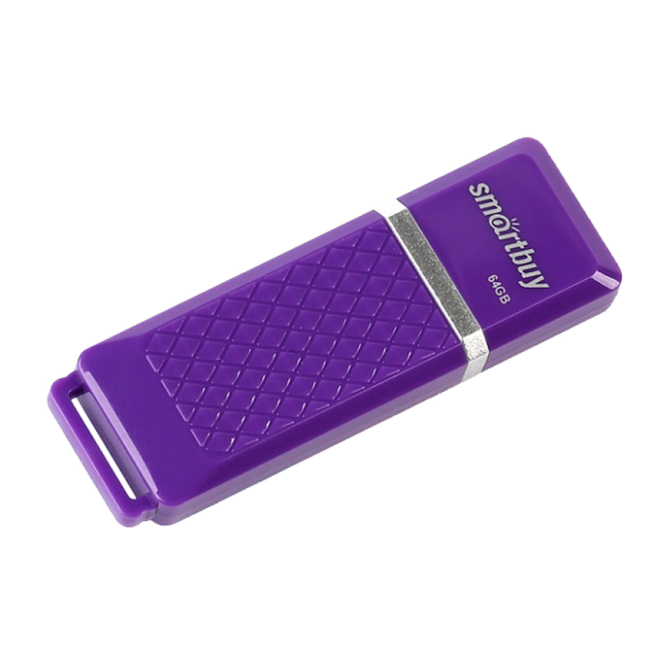 Флеш-накопитель Smartbuy Quartz 64GB USB2.0 пластик фиолетовый