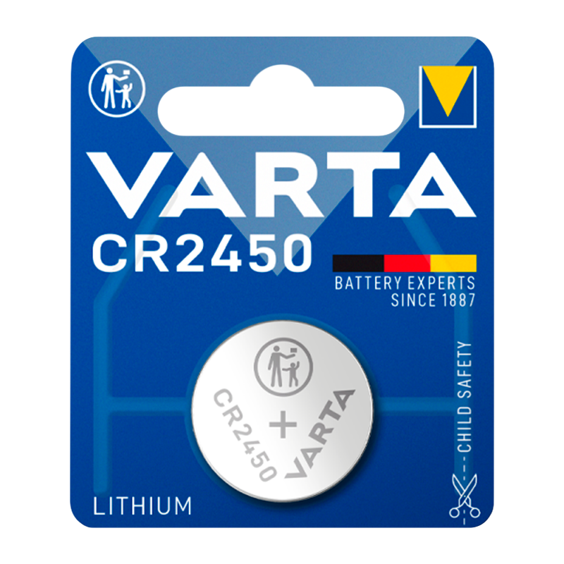 Батарейка Varta ELECTRONICS CR2450 BL1 Lithium 3V (6450) (1/10/100)