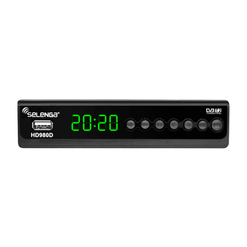 Приставка для цифрового ТВ Selenga HD980D DVB-T/T2/C черный (1/20)