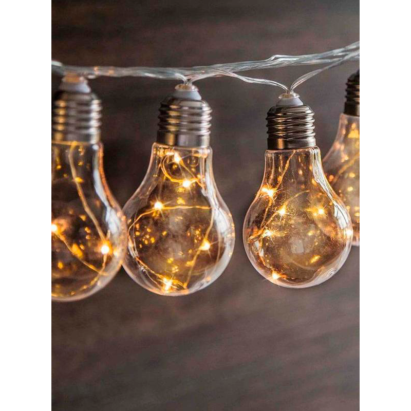 Гирлянда Космос "Лампочка" 40LED уличная белый (1/12)