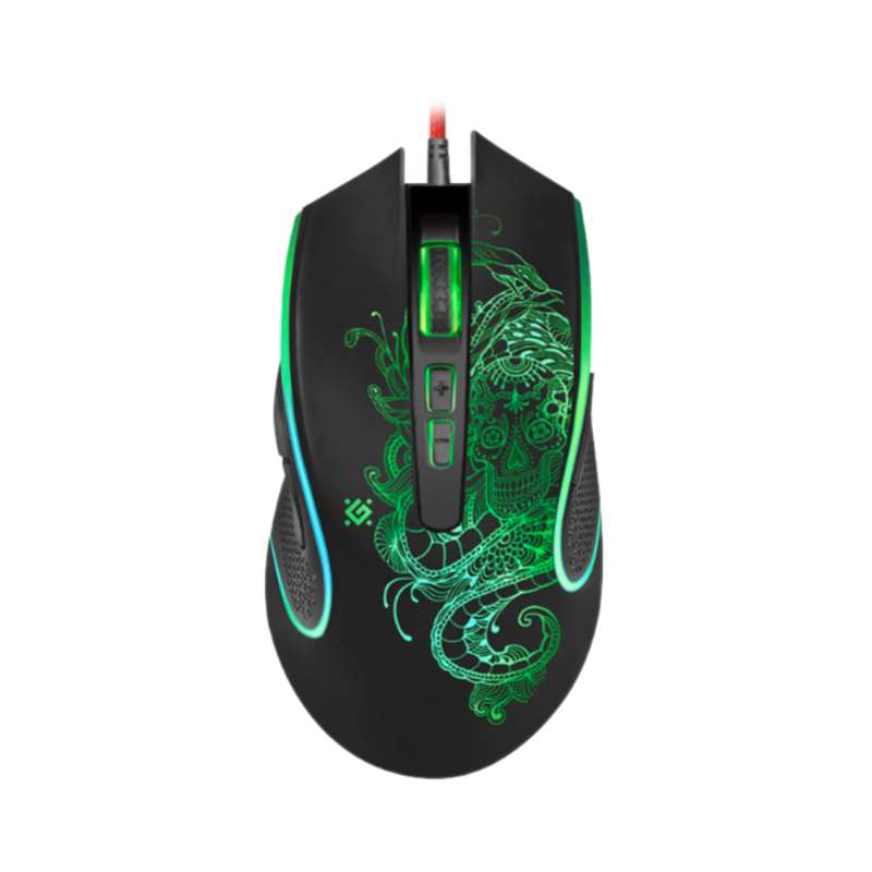 Мышь проводная Defender GM-640L Venom игровая USB черный (1/40)