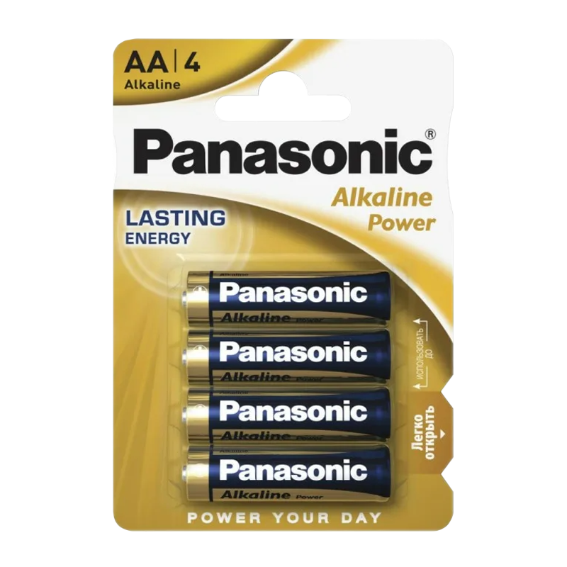 Батарейка Panasonic Power LR6 AA BL4 Alkaline 1.5V (4/48/240)