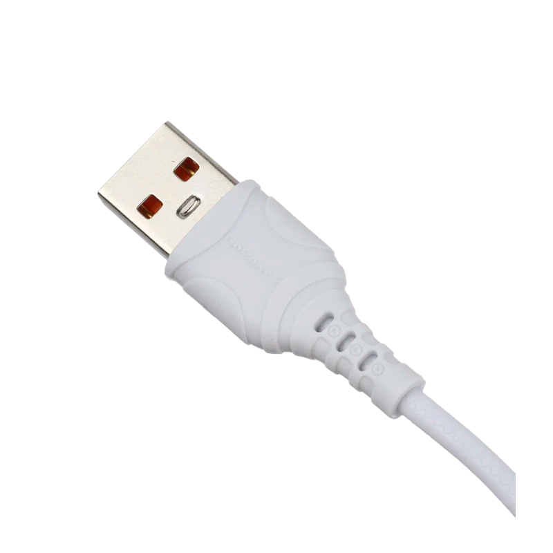*Кабель GoPower GP06M USB (m)-microUSB (m) 1.0м 2.4A ПВХ белый (1/200/800) 