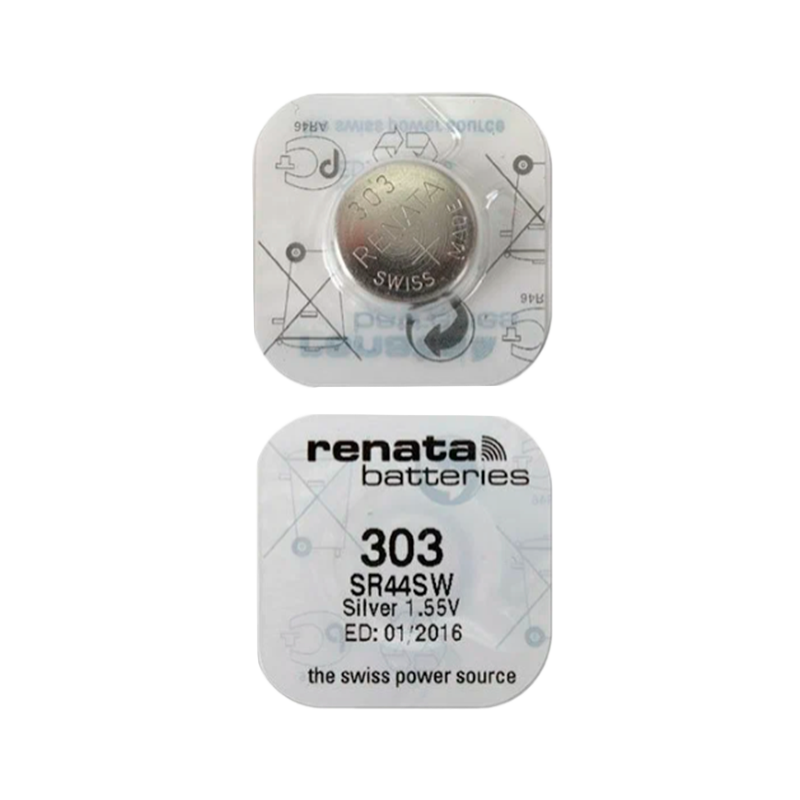 Батарейка Renata 303 (SR44SW) Silver Oxide 1.55V (1/10/100) (до 10/23)