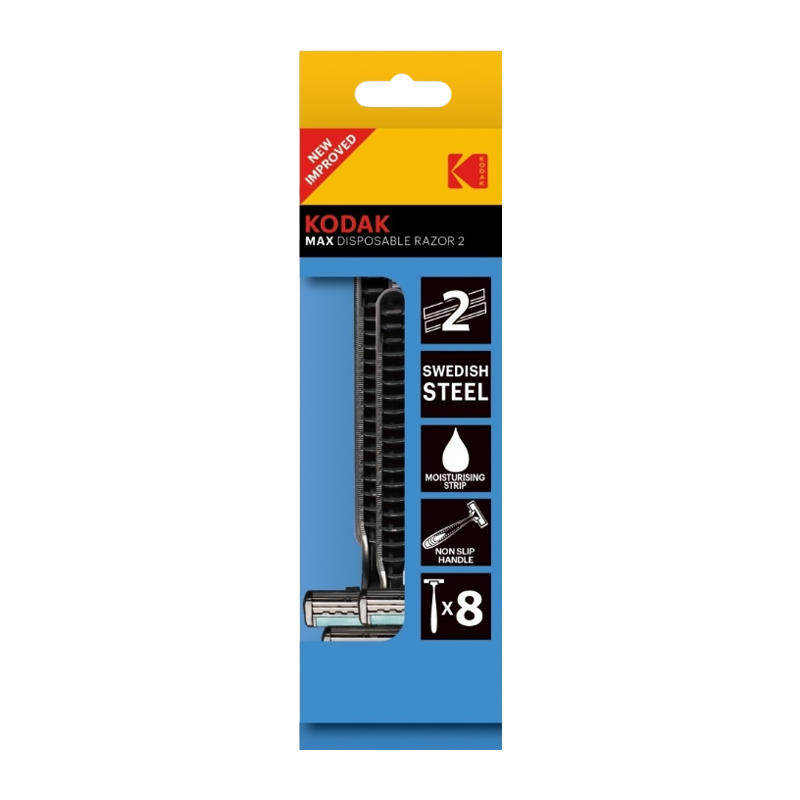 Бритва Kodak MAX Disposable Razor 2 лезвия 8шт. (8/192/768)