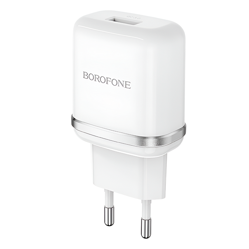 Сетевое З/У Borofone BA36A 1USB 3.0A 18W QC3.0 белый (1/65/260)