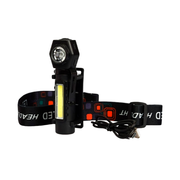 Фонарь налобный Старт LOE 502-C1 от аккумулятора черный (1/30/120)