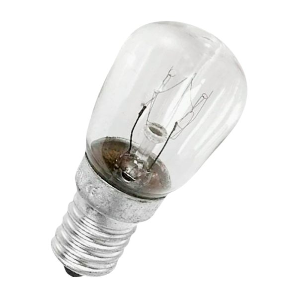 Лампа накаливания Makeeta Е12 10W 220-240V свеча для холодильников прозрачная (1/50)