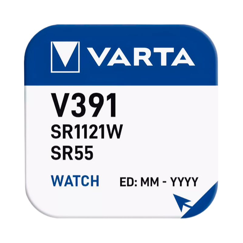 Батарейка Varta 391 (SR1120W) BL1 Silver Oxide 1.55V (1/10/100)