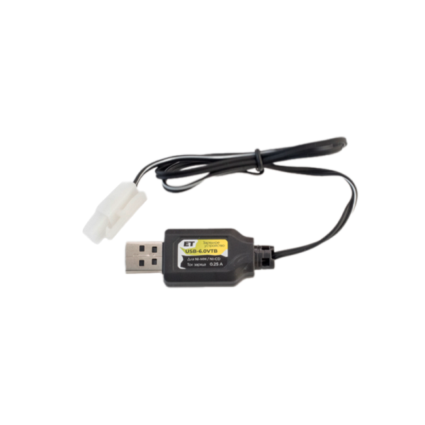 Зарядное устройство ET USB-6.0VTB тамия большая, 250мА, для сборок 6В