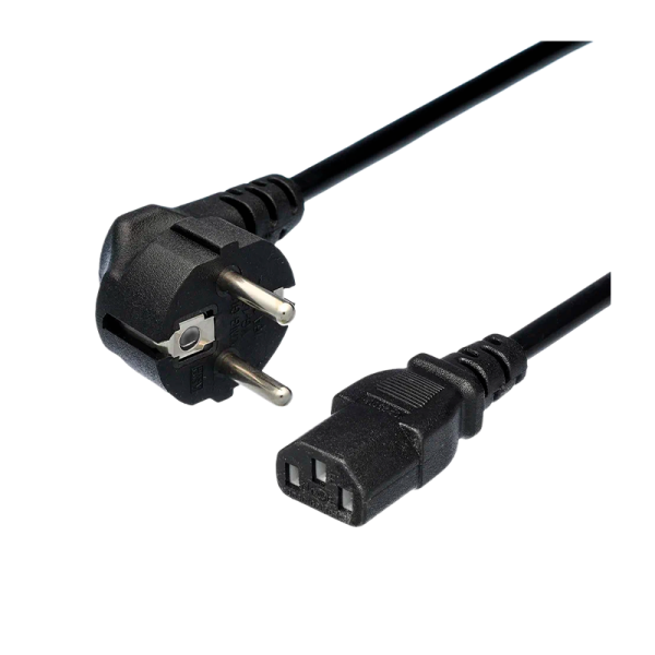 Кабель питания GoPower евровилка CEE 7/7-C13 (f) 3.0м ПВХ 0.75мм черный (1/50)