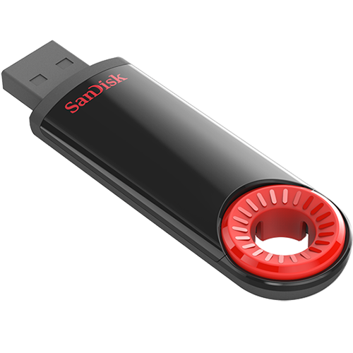 Флеш-накопитель SanDisk Cruzer Dial CZ57 16GB USB2.0 пластик черный красный