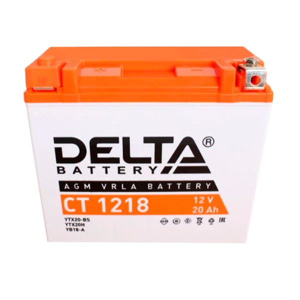 Аккумулятор для мототехники Delta CT 1218 12V 18Ah (1/4)