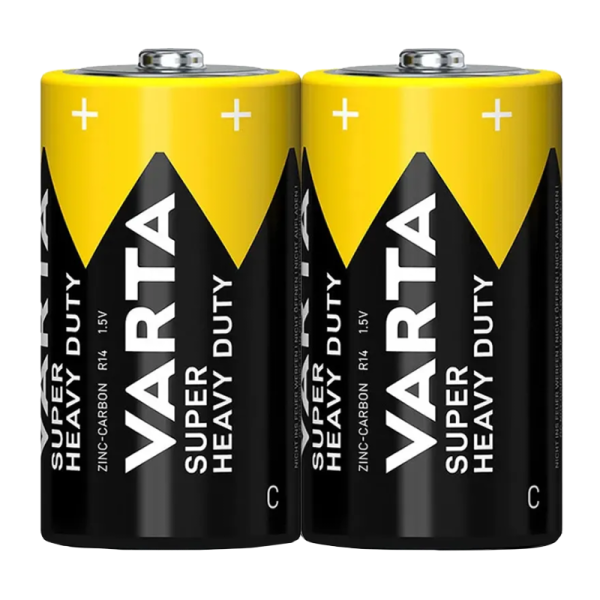 Батарейка Varta SUPERLIFE R14 C Shrink 2 Heavy Duty 1.5V (2014) (2/24/120)