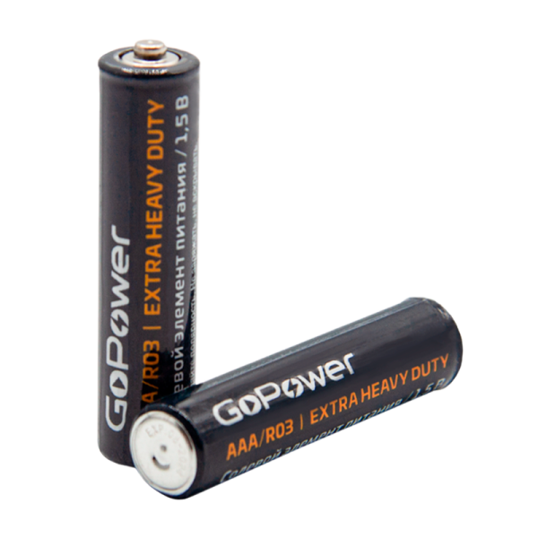 Батарейка GoPower R03 AAA BL4 Heavy Duty 1.5V (4/48/576)