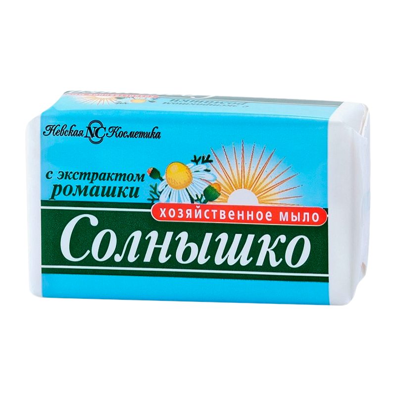 Мыло Невская Косметика Хозяйственное Солнышко 140 г набор 4 шт (1/48)