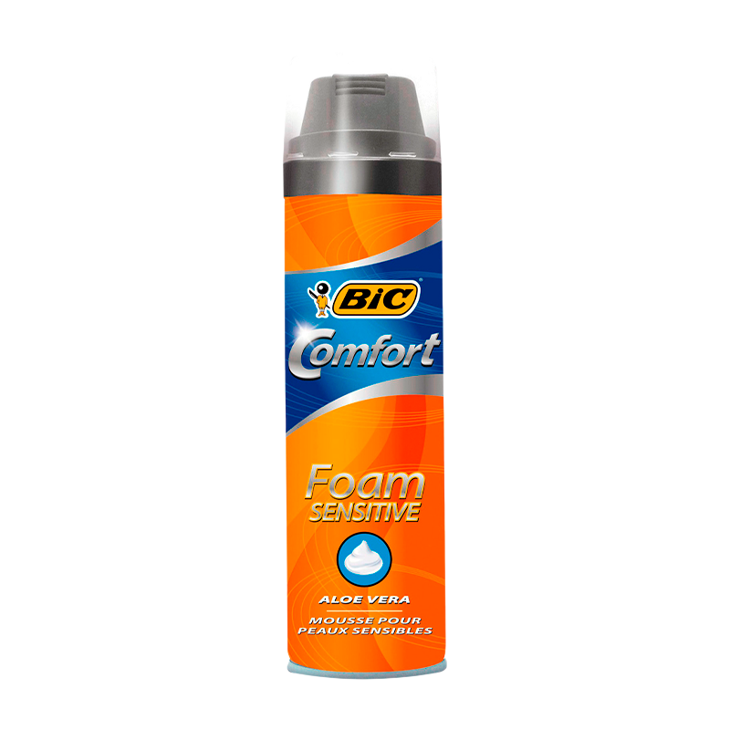 Пена для бритья BIC Comfort Foam Sensitive Aloe Vera 250мл (1/18)