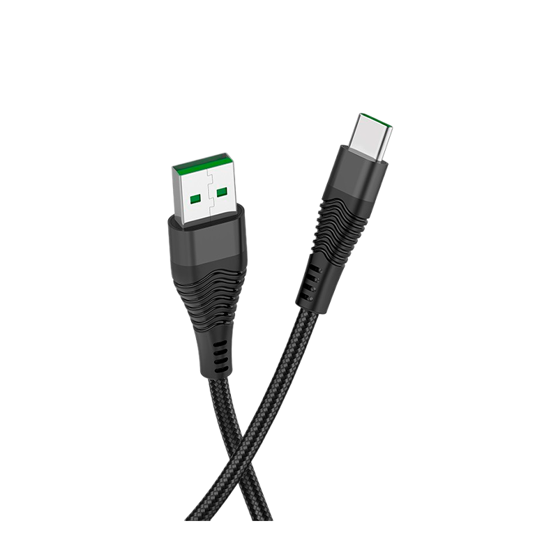 Кабель HOCO U53 USB (m)-Type-C (m) 1.2м 5.0A нейлон черный (1/22/220)