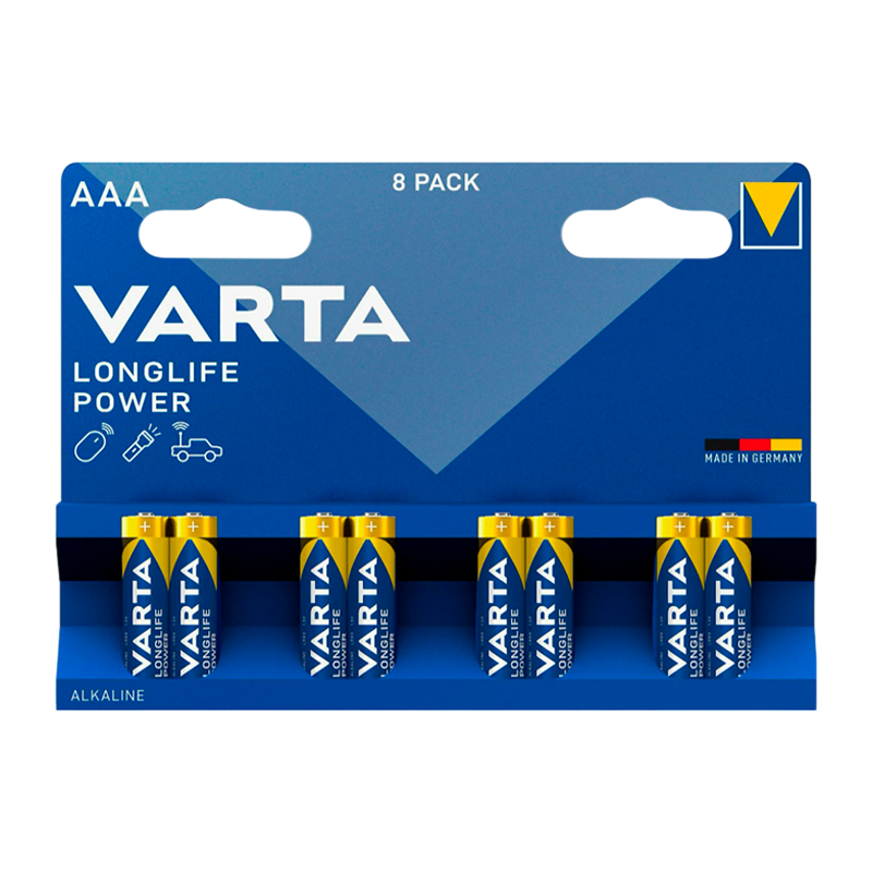 Батарейка Varta LONGLIFE LR03 AAA BL8 Alkaline 1.5V (4103) (8/160)