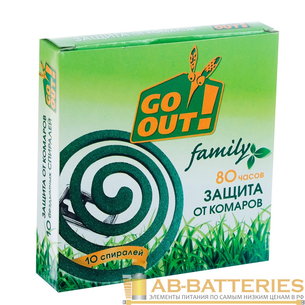 Спирали Go Out без запаха 10шт. (1/60)