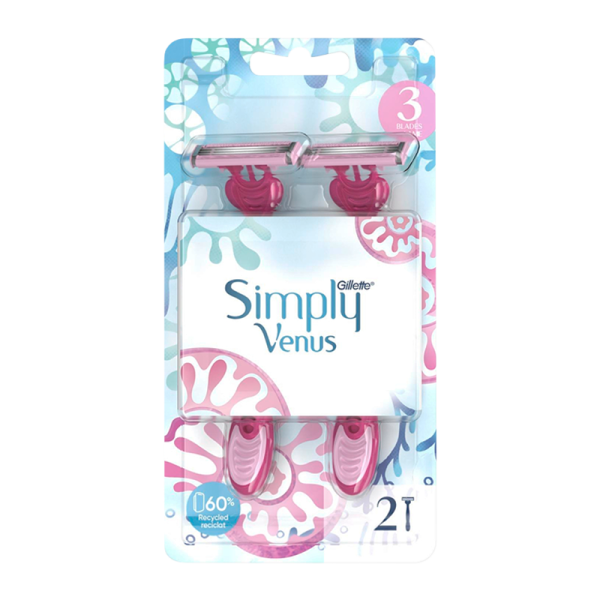 Бритва Gillette VENUS Simply 3 лезвия 2шт. в блистере (1/5)