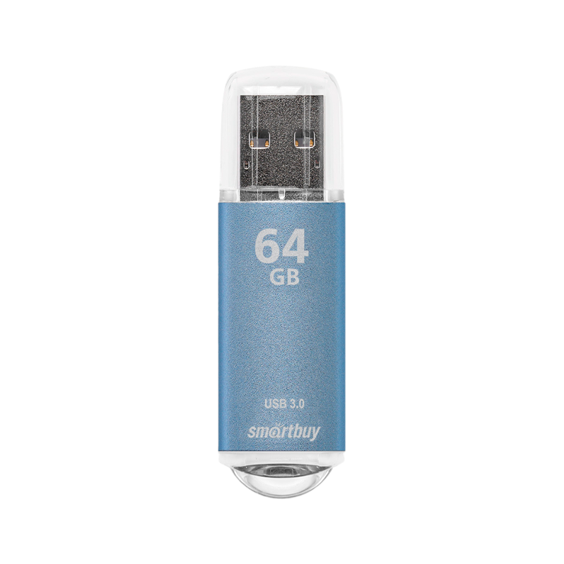 Флеш-накопитель Smartbuy V-Cut 64GB USB3.0 пластик синий