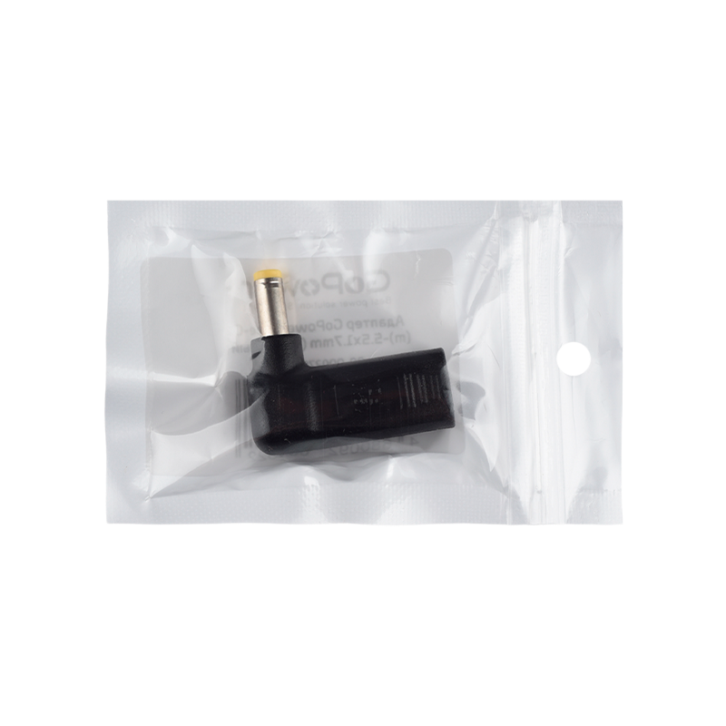 Адаптер GoPower Type-C (m)-5.5x1.7mm (m) черный