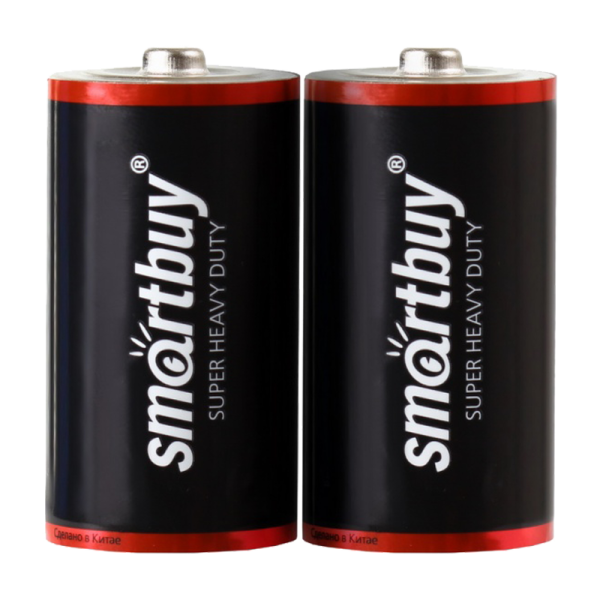 Батарейка Smartbuy Super R20 D Shrink 2 Heavy Duty 1.5V (2/24/288)