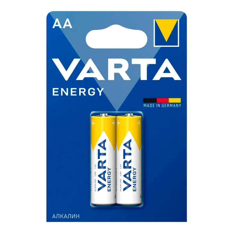 Батарейка Varta ENERGY LR6 AA BL2 Alkaline 1.5V (4106) (2/40/200)