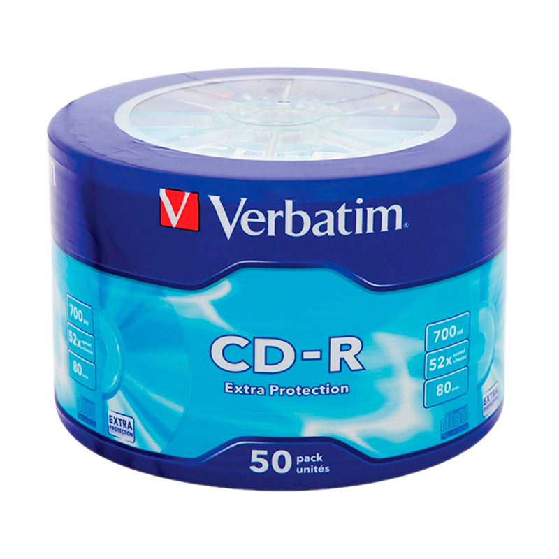 Диск CD-R Verbatim DL 700MB 52x 80min 50шт. bulk (50/600)