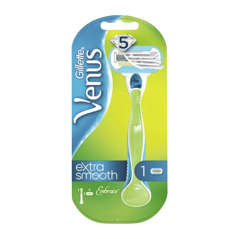 Бритва Gillette VENUS Embrace 5 лезвий 1 кассета плавающая головка (1/5)