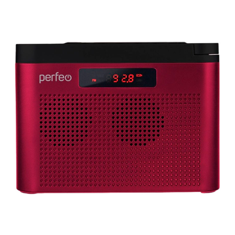 Радиоприемник Perfeo I70 ТАЙГА 6W пластик microSD USB/Jack3.5 FM бордовый