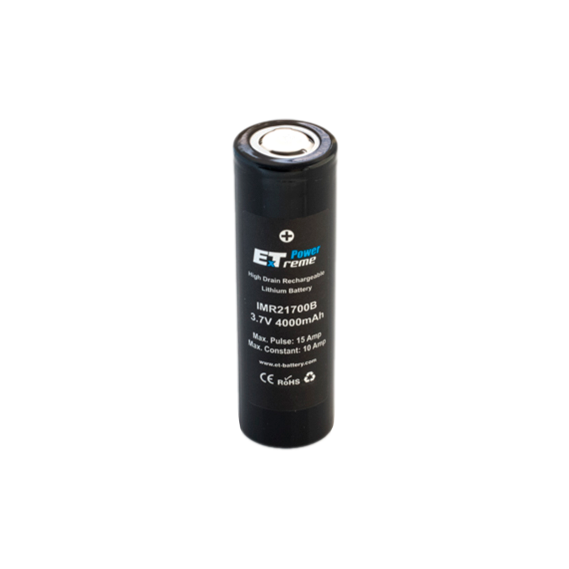 Аккумулятор ET IMR21700B Deluxe Pack 2 высокая токоотдача, 10/15A, 4000mAh, Li-Ion (2/100)
