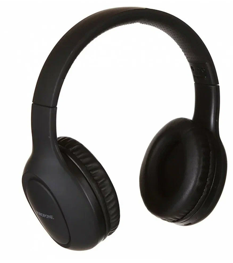 Наушники полноразмерные Borofone BO19 bluetooth 5.3 черный (1/30)