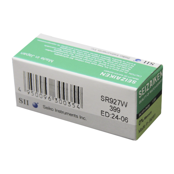 Батарейка SEIZAIKEN 399 (SR927W) Silver Oxide 1.55V (1/10/100/1000)